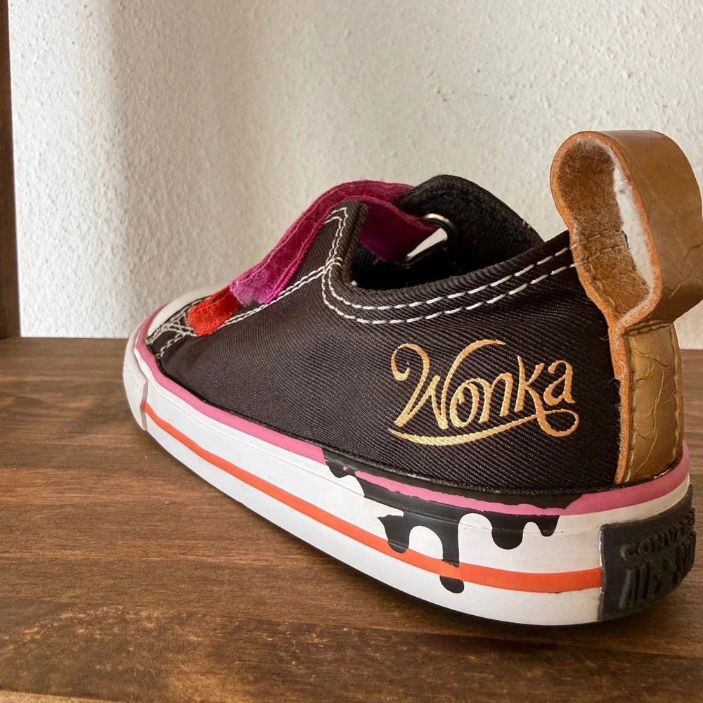 Converse Chuck Taylor All Star Easy On Low TD Willy Wonka Drip Toddler Size 9